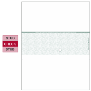 Tru500 Middle High Security Blank Laser Check Green - 2550G