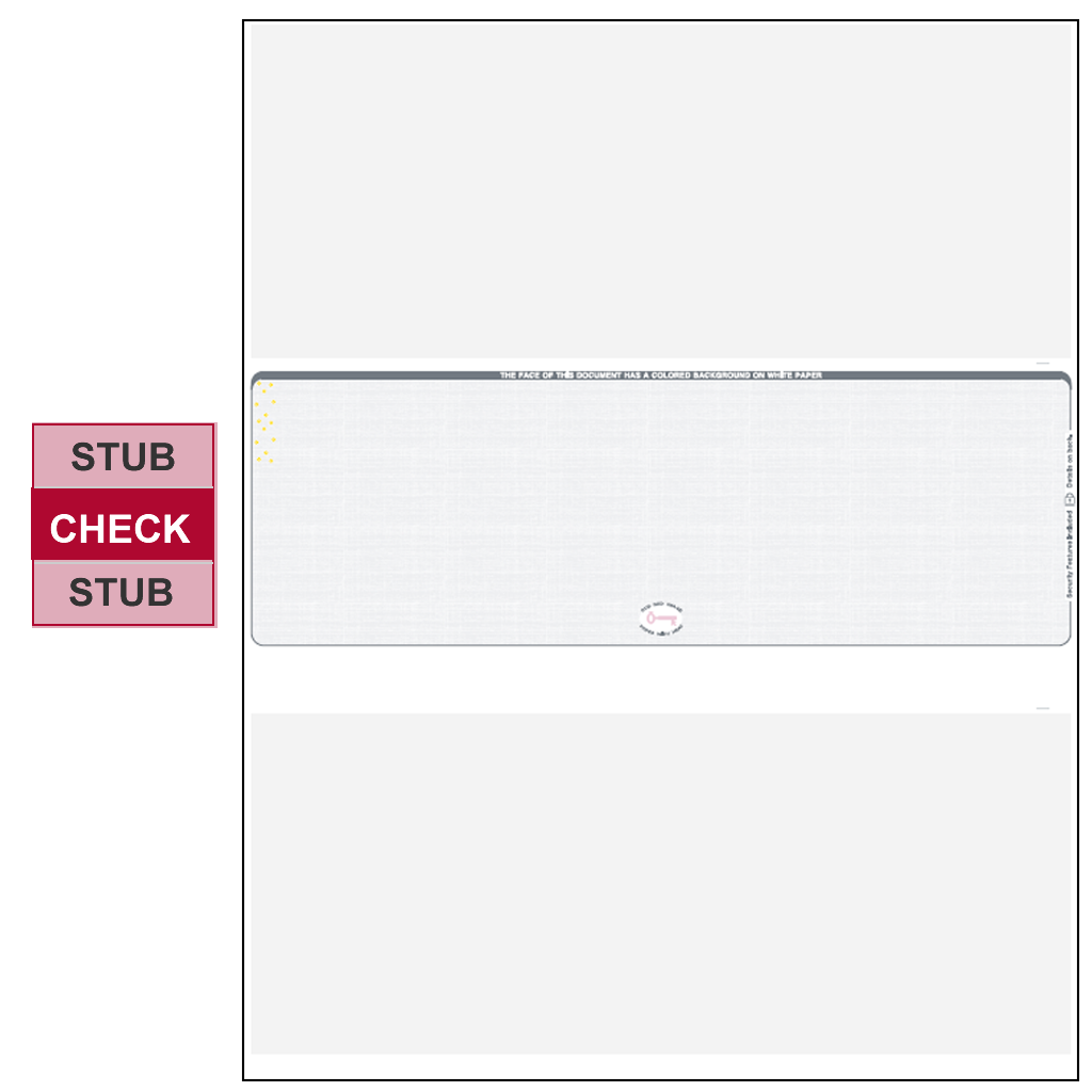 Tru500 Middle Grey High Security Blank Laser Check - 2550Y