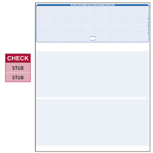 Tru800 Top Blue High Security Blank Laser Check – 2580B