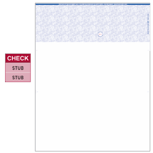 Tru800 Top Blue High Security Blank Laser Check – 2580B