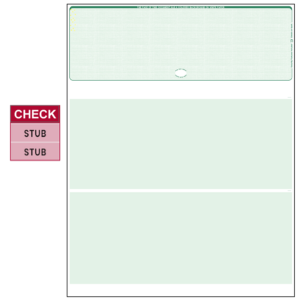 Tru800 Top Green High Security Blank Laser Check – 2580G