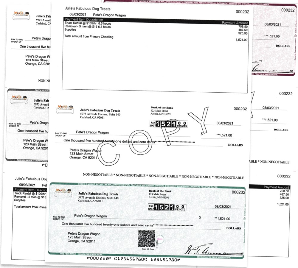 High Security Blank Laser Check Paper for Businesses