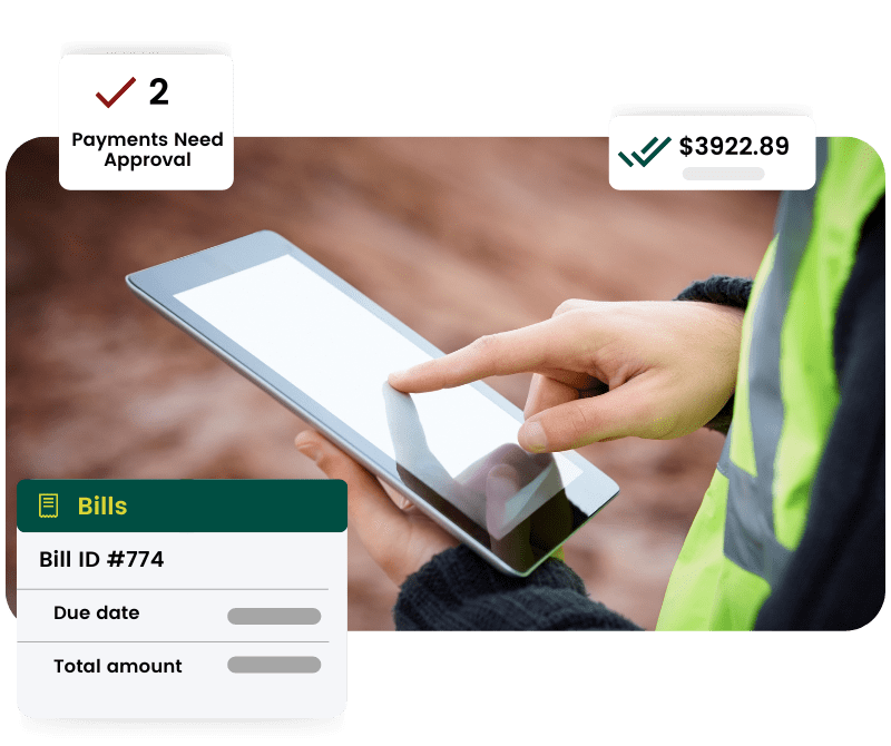 Expense management for construction companies