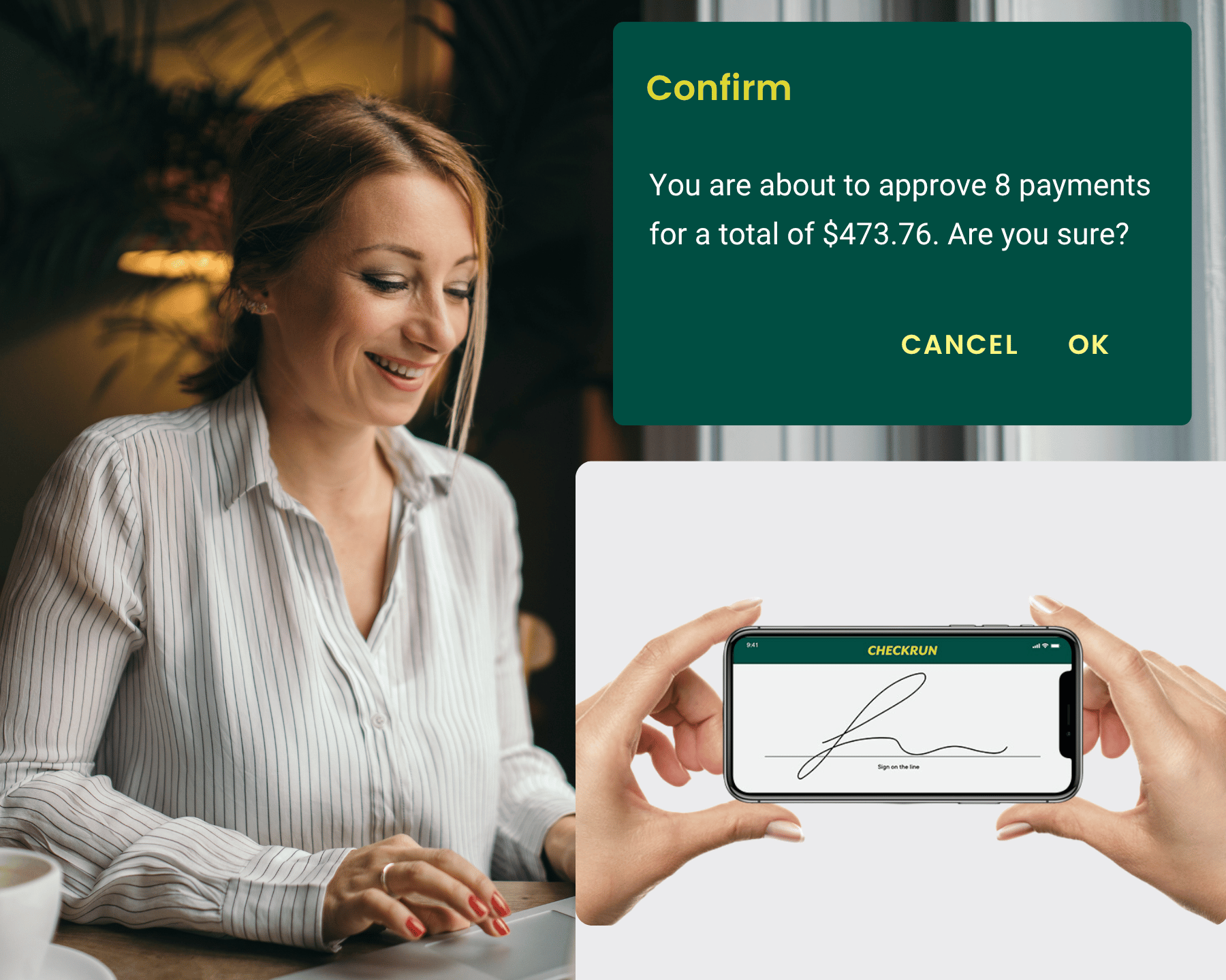manage payment approvals on the go from anywhere and remotely Mobile Approvals from Anywhere